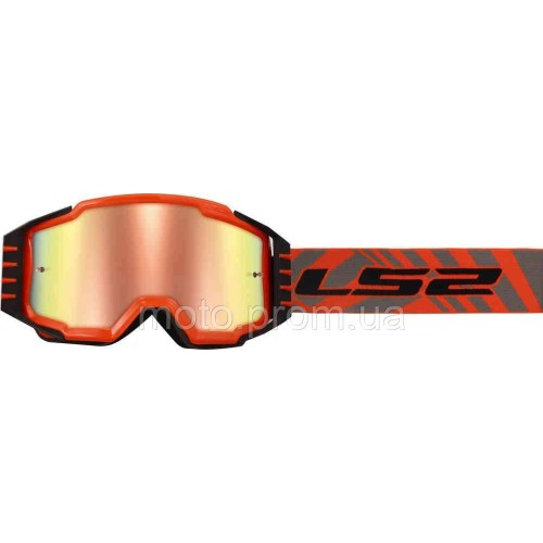 Маска кросова LS2 Charger Goggle Red with Iridium Visor
