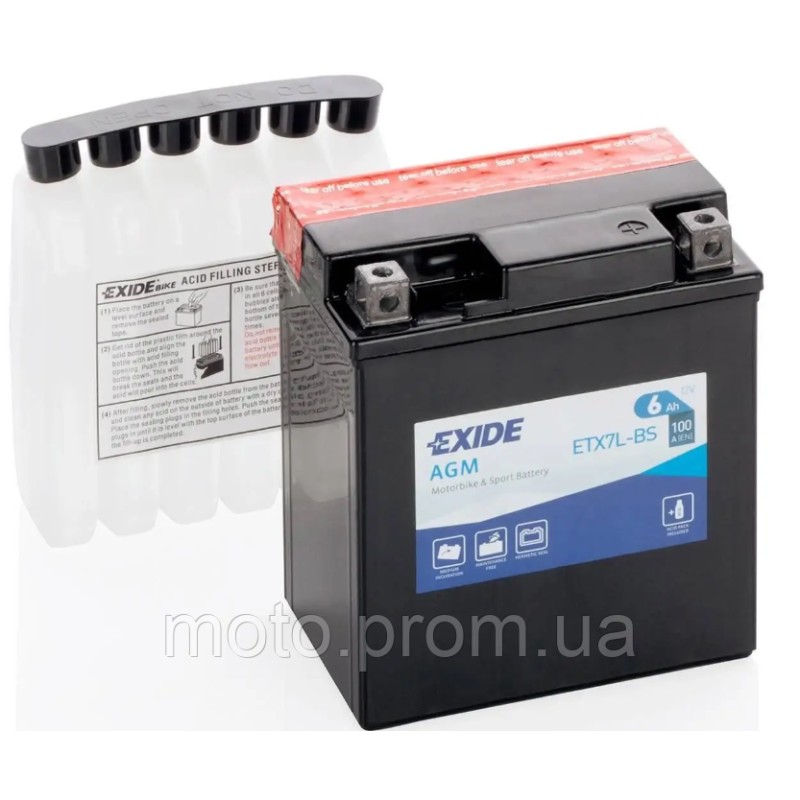 АКБ EXIDE ETX7L-BS = YTX7L-BS