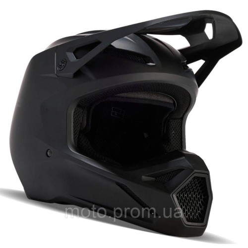 Мотошолом FOX V1 SOLID HELMET Matte Black, XXL