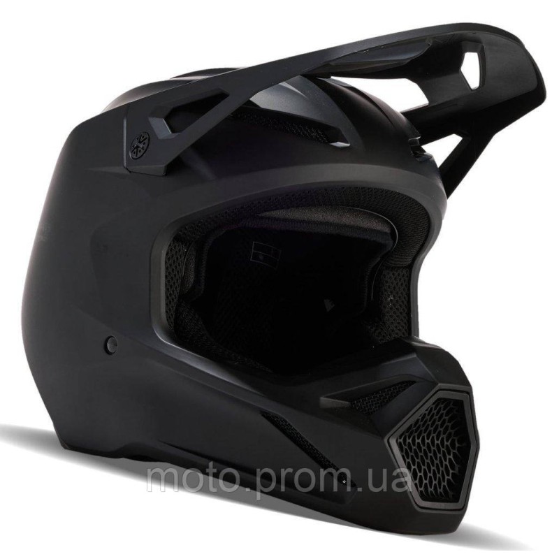 Мотошолом FOX V1 SOLID HELMET Matte Black, XXL