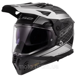Мотошлем LS2 MX702 Pioneer 2 100TH Meridian Matt Black Light Gray M Мотошлем LS2 MX702 Pioneer 2 100TH Meridian Matt Black Light Gray M