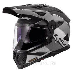 Мотошлем LS2 MX702 Pioneer 2 Rally Matt Gray Black L Мотошлем LS2 MX702 Pioneer 2 Rally Matt Gray Black L