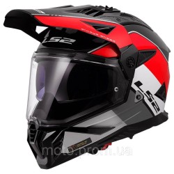 Мотошлем LS2 MX702 Pioneer 2 Rally Matt Red White M Мотошлем LS2 MX702 Pioneer 2 Rally Matt Red White M