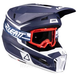 Мотошолом LEATT Moto 3.5 Helmet + Goggle Blue M Мотошолом LEATT Moto 3.5 Helmet + Goggle Blue M