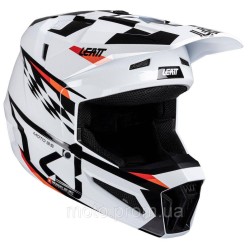 Шолом LEATT Moto 3.5 JR Helmet + Goggle [White], YL