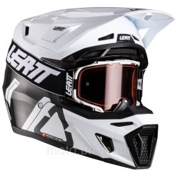 Шолом LEATT Moto 9.5 Helmet + Goggle [White], M