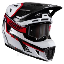 Шолом LEATT Moto 7.5 Helmet + Goggle [White/Red], L