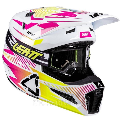 Шолом LEATT Moto 3.5 Helmet + Goggle [Storm Pink], M
