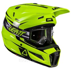 Шолом LEATT Moto 3.5 Helmet + Goggle [Neon Yellow], L