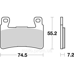 Гальмівні колодки Renthal RC-1 Front Brake Pads, Sintered