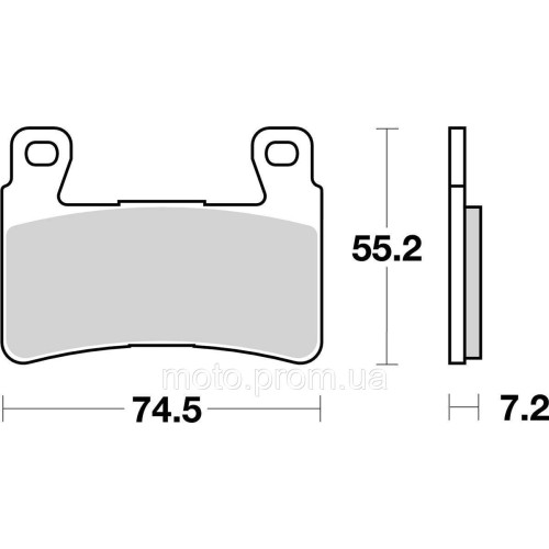 Гальмівні колодки Renthal RC-1 Front Brake Pads, Sintered