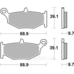 Гальмівні колодки Renthal RC-1 Rear Brake Pads, Sintered