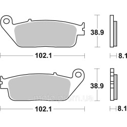 Гальмівні колодки Renthal RC-1 Front Brake Pads, Sintered