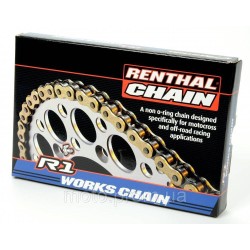 Ланцюг Renthal R1 Chain - 420 [Gold], 420-128L / No Seal