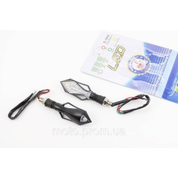 Поворот діодний LED СТРІЛА з отвором та габаритом ЧОРНИЙ, 2шт Поворот діодний LED СТРІЛА з отвором та габаритом ЧОРНИЙ, 2шт