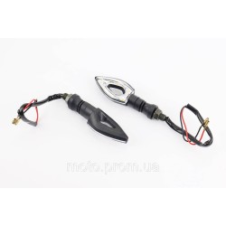Поворот діодний LED СТРЕЛА з отвором ЧОРНИЙ, 2шт (довгий) Поворот діодний LED СТРЕЛА з отвором ЧОРНИЙ, 2шт (довгий)
