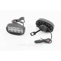 Фара додаткова світлодіодна вологозахисна (85*50mm) - 8 LED з кріпленням під дзеркало, к-кт 2шт Фара додаткова світлодіодна вологозахисна (85*50mm) - 8 LED з кріпленням під дзеркало, к-кт 2шт