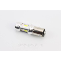 Лампа фари діодна BA20D - LED-3, червоне підсвічування