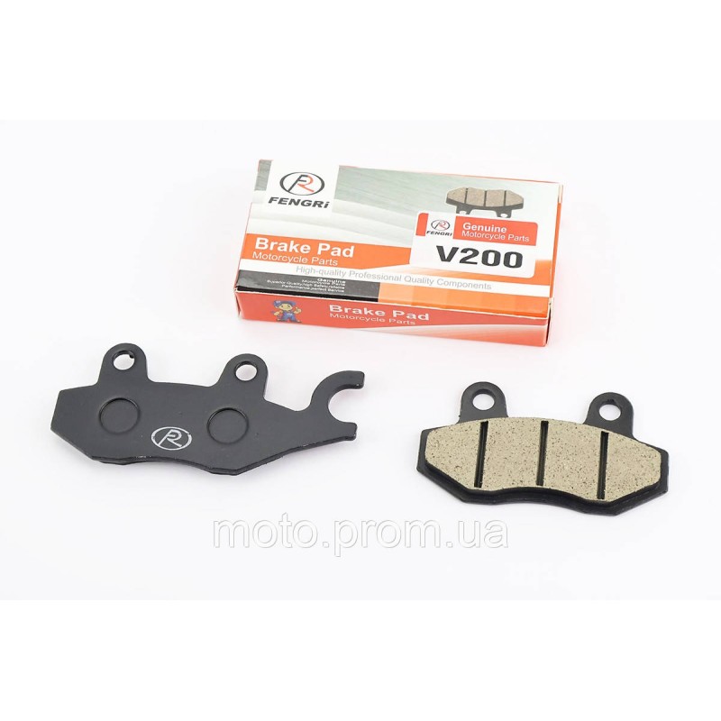 Тормозные колодки (дисковые) правое ухо, Viper - RACE/STORM/CG/СВ/HONDA-LS125;NSR 50;MBX 50/LIFAN/KYMCO-Pulsar/LONCIN, к-кт 2шт,