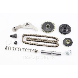 Цепь распредвала 70cc - 25H-82L + ролики 3шт + коромысло + натяжитель, к-кт