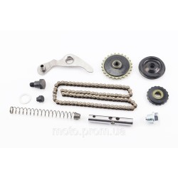 Цепь распредвала 110cc - 25H-84L + ролики 3шт + коромысло + натяжитель, к-кт
