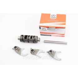 Loncin LX250GY-3G Вилка переключения передач к-кт 3шт + вали СВ250 Loncin LX250GY-3G Вилка переключения передач к-кт 3шт + вали СВ250