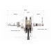 Kinlon JL150-70C Колінвал в зборі CG-150cc (під палець 13мм)