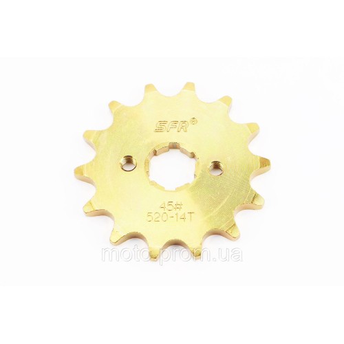 Зірка передня CG/CB-520H-14T (шліц 4мм) GOLD