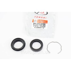 Loncin LX200GY-3 Сальник передних амортизаторов 31x43x10,3 + сальник-пыльник 31x43,3x5,6 + скоба, к-кт