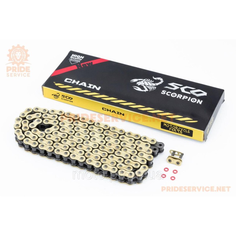Ланцюг приводу колеса 428HVOx128L GOLD (з сальниками)
