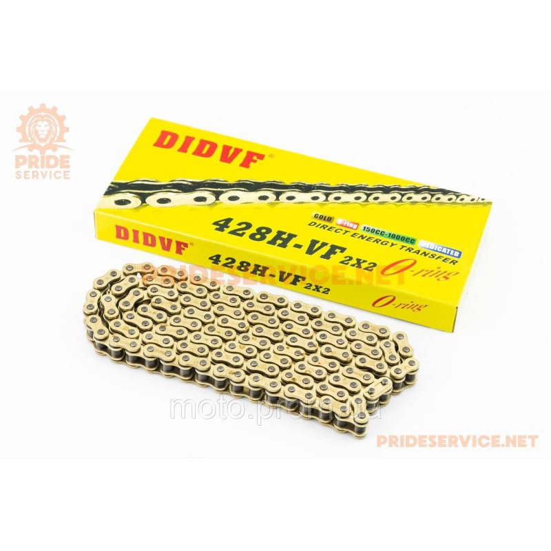 Цепь привода колеса 428HVOx136L GOLD (с сальниками)