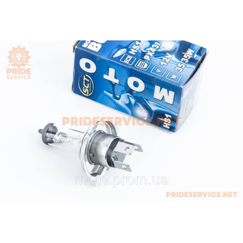 Лампа фари H4 HS1 PX43T 12V 35/35W (галоген)