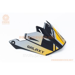 Козырёк шлема кроссового GLX-803, чёрно-оранжевый мат
