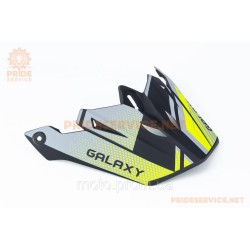 Козырёк шлема кроссового GLX-803, чёрно-салатовый мат