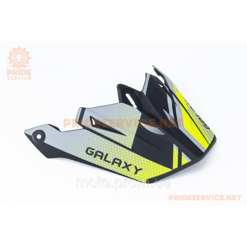 Козырёк шлема кроссового GLX-803, чёрно-салатовый мат