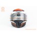 Шлем интеграл (стандарт DOT/ECE), выдвижные очки PANTHER SV THORN L (59-60см), чёрно-оранжевый мат