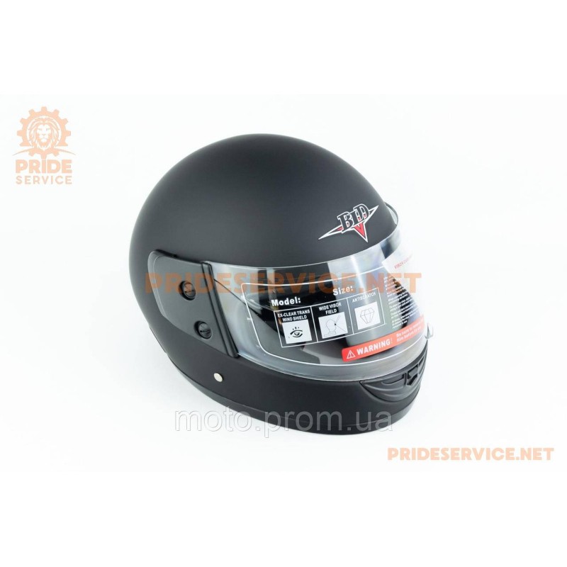 Шолом інтеграл BLD-825 М (57-58см), чорний мат