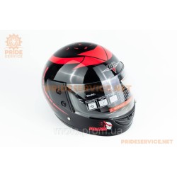Шолом інтеграл BLD-825A М (57-58см), чорно-червоний 
