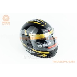 Шолом інтеграл BLD-825B S (55-56см), чорно-золотистий