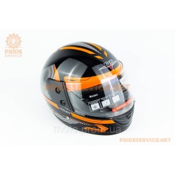 Шолом інтеграл BLD-825B М (57-58см), чорно-помаранчевий