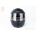 Шлем интеграл GLX-313 L (59-60см), чёрный мат