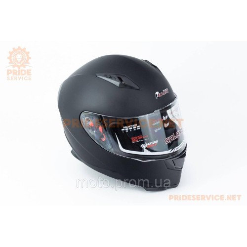 Шлем интеграл GLX-313 M (57-58см), чёрный мат