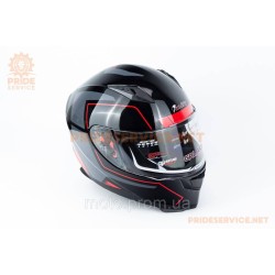 Шлем интеграл GLX-313 S (55-56см), чёрно-красный