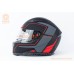 Шлем интеграл GLX-313 S (55-56см), чёрно-красный мат