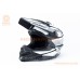 Шлем кроссовый (стандарт DOT) GLX-803 S (55-56см), чёрно-белый мат