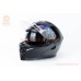 Шлем модуляр с откидным подбородком, выдвижные очки GLX-902 M (57-58см), чёрный