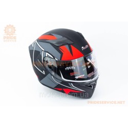 Шлем модуляр с откидным подбородком, выдвижные очки GLX-902 M (57-58см), чёрно-красный мат Шлем модуляр с откидным подбородком, выдвижные очки GLX-902 M (57-58см), чёрно-красный мат