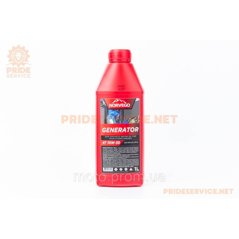 Олива 4T 10W-30 напівсинтетична для генераторів