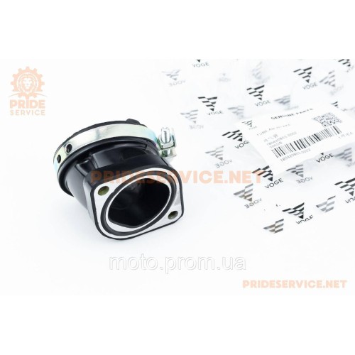 Loncin LX300-6H 300DS Патрубок карбюратора, (прогумований)