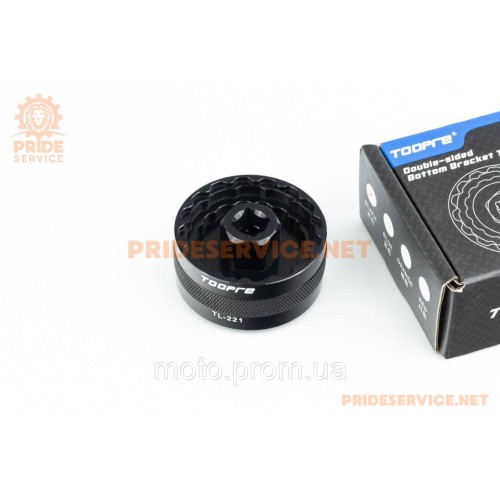 Ключ зняття каретки (FSA MegaEvo 386 49мм/SRAM DUB16Т 46мм/Hollowtech II 44мм/Ultegra BBR60 41мм/XTR BB-9100 39мм), алюмінієвий,